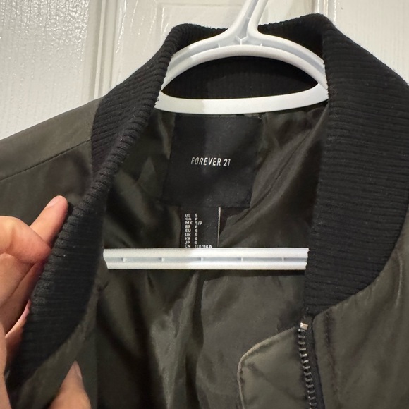 Olive Green Bomber Jacket - Picture 3 of 3